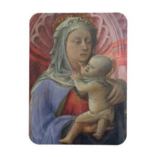 Madonna und Kind, c.1430 (Tempera auf Platte) Magnet