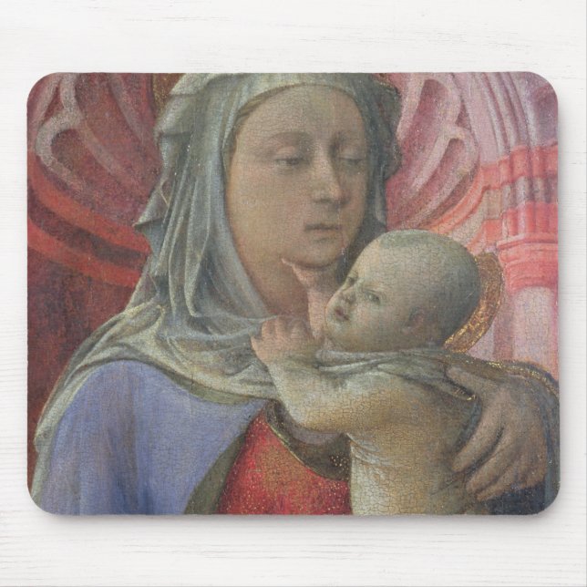 Madonna und Kind, c.1430 (Tempera auf Platte) Mousepad (Vorne)