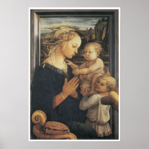 Madonna und Kind, c. 1455 Poster