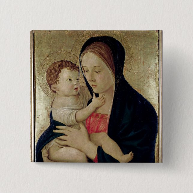 Madonna und Kind, c.1475 Button (Vorderseite)