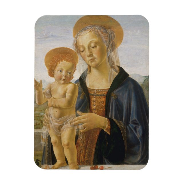 Madonna und Kind, ca. 1470 Magnet (Vertikal)