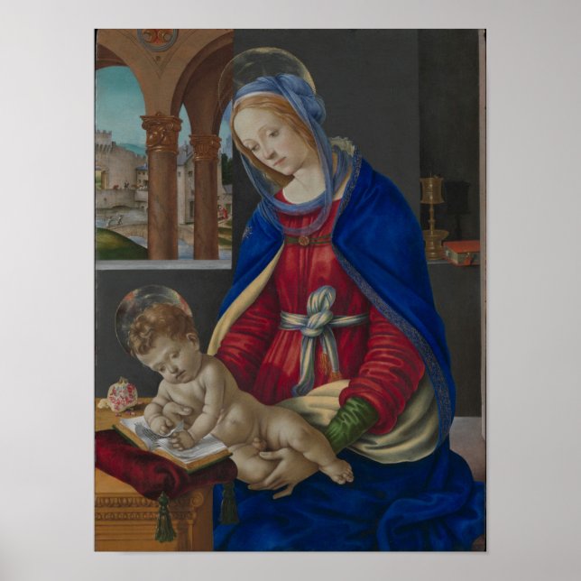 Madonna und Kind, ca. 1483-4 Poster (Vorne)
