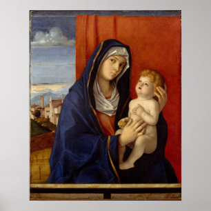 Madonna und Kind, circa 1485 Poster