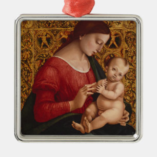 Madonna und Kind, circa 1505-07 Silbernes Ornament