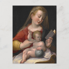 Madonna und Kind des sechzehnten Jahrhunderts Postkarte