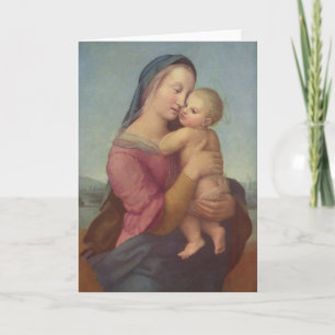 Madonna und Kind (die Tempi Madonna) durch RAPHAEL Feiertagskarte