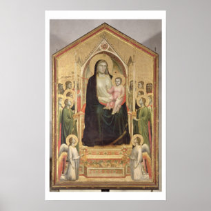 Madonna und Kind enthusironed, c.1300-03 (PRE-rest Poster