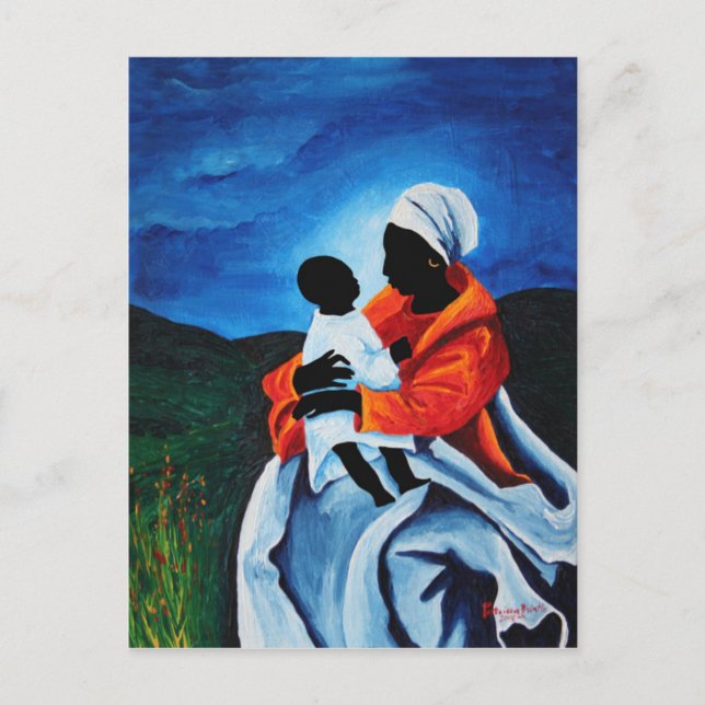 Madonna und Kind - Erste Worte 2008 Postkarte (Vorderseite)