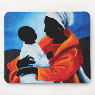 Madonna und Kind - erste Wörter 2008 Mousepad