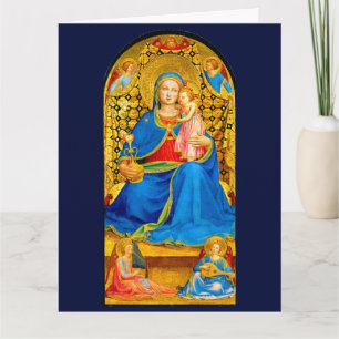 Madonna-und-Kind-Feiertags-Weihnachtskarte Karte