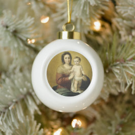 Madonna und Kind, Fine Art Christmas Ornament