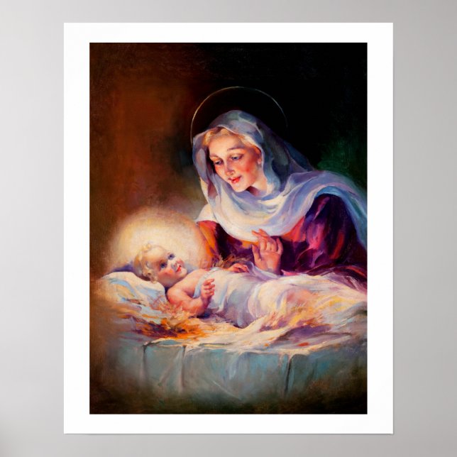 Madonna und Kind. Fine Art Poster (Vorne)