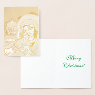 Madonna und Kind Folienkarte