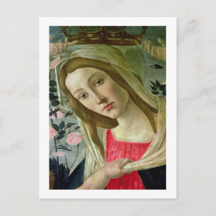 Madonna und Kind gekrönt von Angels, Details zur Postkarte
