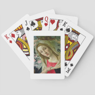Madonna und Kind gekrönt von Angels, Details zur Spielkarten