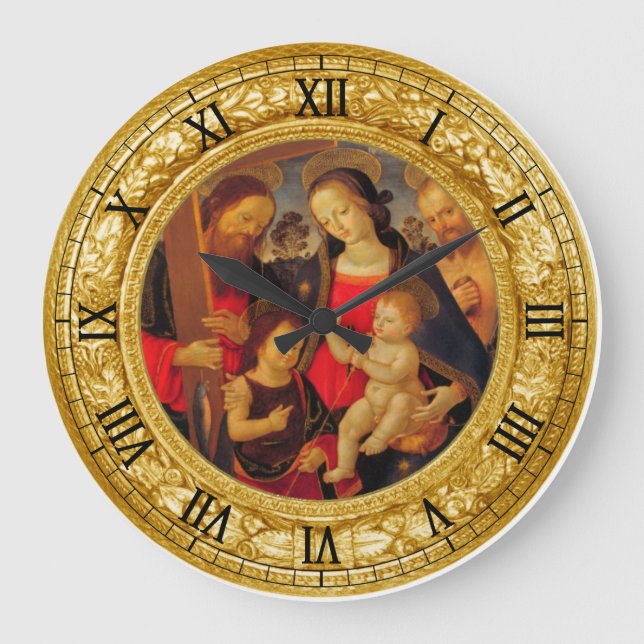 Madonna und Kind Große Wanduhr (Vorderseite)