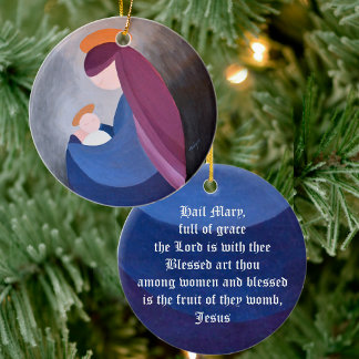 Madonna und Kind - Hagel Maria Weihnachtsschmuck