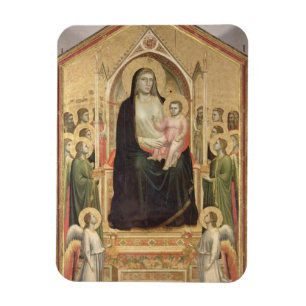 Madonna und Kind inthronisiert, c.1300-03 Magnet
