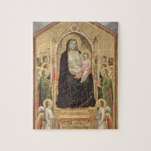 Madonna und Kind inthronisiert, c.1300-03 Puzzle