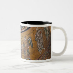 Madonna und Kind inthronisiert Zweifarbige Tasse