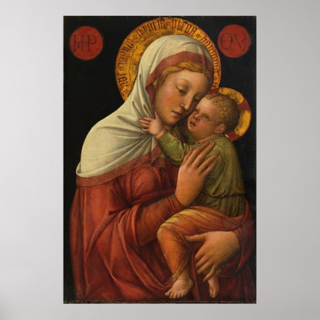 Madonna und Kind, Jacopo Bellini (1450er) Poster (Vorne)
