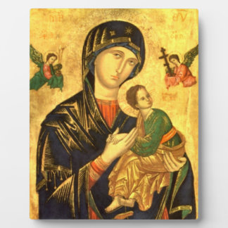 Madonna und Kind Jesus Icon Fotoplatte