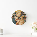 Madonna und Kind Jesus Jungfrau Maria Vintage Kuns Runde Wanduhr<br><div class="desc">Maßgeschneiderte, personalisierte, Vintage feine Kunst / christlich / Christentum / religiöse Kunstliebhaber der höchsten Qualität Grade-A Acryl Rundwand-Uhr, mit einem schönen bezaubernden Vintagen Tempel auf Pappelwand Gemälde, von einem anonymen Künstler, von Madonna / Jungfrau Mary und Child Jesus. Die Uhr zeigt Text in eleganten Imitaten goldtypografisches Skript. Fügen Sie einfach...</div>