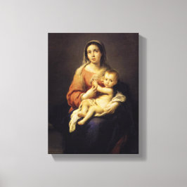 Madonna und Kind - Jungfrau Mary - Murillo Leinwanddruck