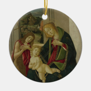 MADONNA UND KIND KERAMIK ORNAMENT