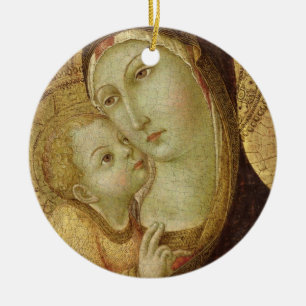 Madonna und Kind Keramikornament