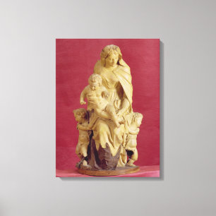 Madonna und Kind (mache) Leinwanddruck