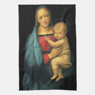 Madonna und Kind, Madonna del Granduca von Raphael Geschirrtuch