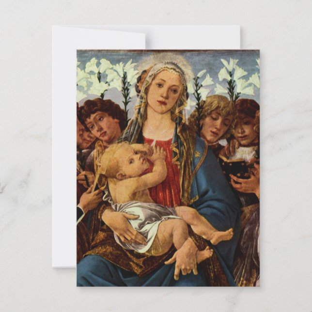 Madonna und Kind mit acht Engeln von Botticelli (Vorderseite)
