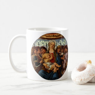 Madonna und Kind mit acht Engeln von Botticelli Tasse