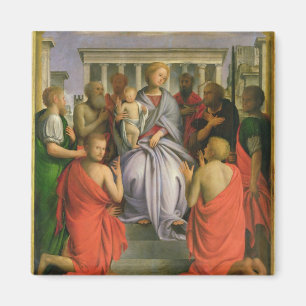 Madonna und Kind mit acht Heiligen, 1520er (Tempel Magnet