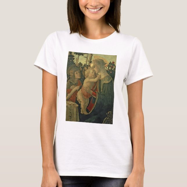 Madonna und Kind mit dem Johannes dem Täufer (Öl T-Shirt (Vorderseite)