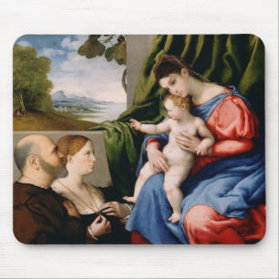 Madonna und Kind mit dem Säugling Johannes Mousepad