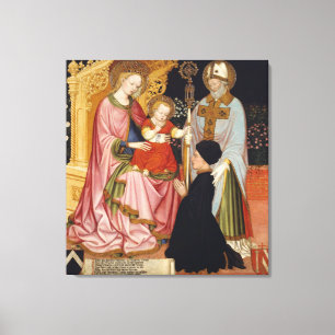 Madonna und Kind mit dem Spender Leinwanddruck