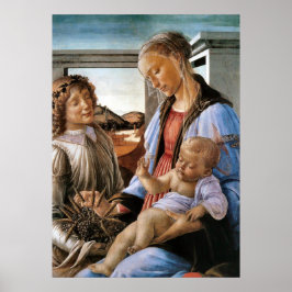 Madonna und Kind mit Engel - Botticelli - c1470 Poster