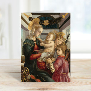 Madonna und Kind mit Engeln   Botticelli Karte