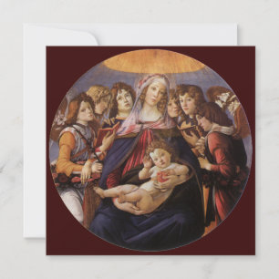 Madonna und Kind mit Engeln von Sandro Botticelli Einladung