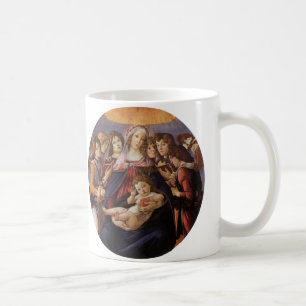 Madonna und Kind mit Engeln von Sandro Botticelli Kaffeetasse