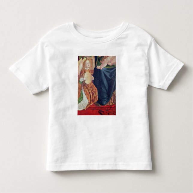 Madonna und Kind mit Engels-Musikern Kleinkind T-shirt (Vorderseite)
