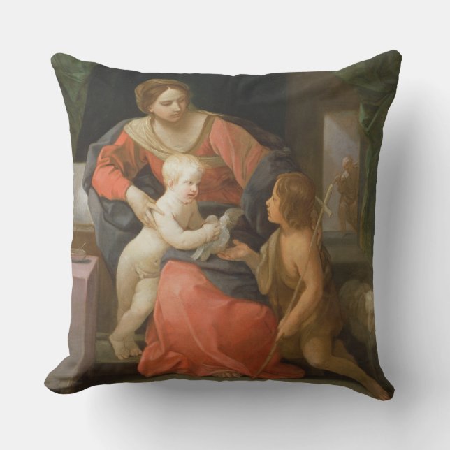 Madonna und Kind mit Heiligem Johannes vom Taufe Kissen (Vorderseite)