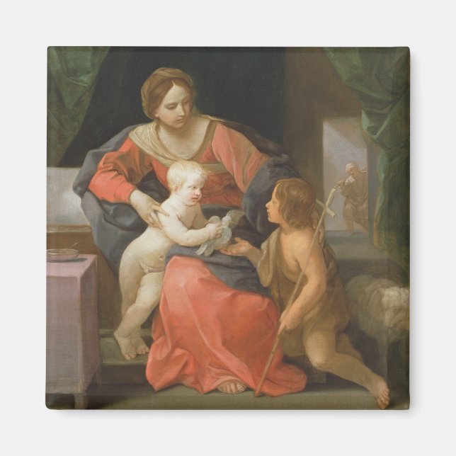 Madonna und Kind mit Heiligem Johannes vom Taufe Magnet (Vorne)