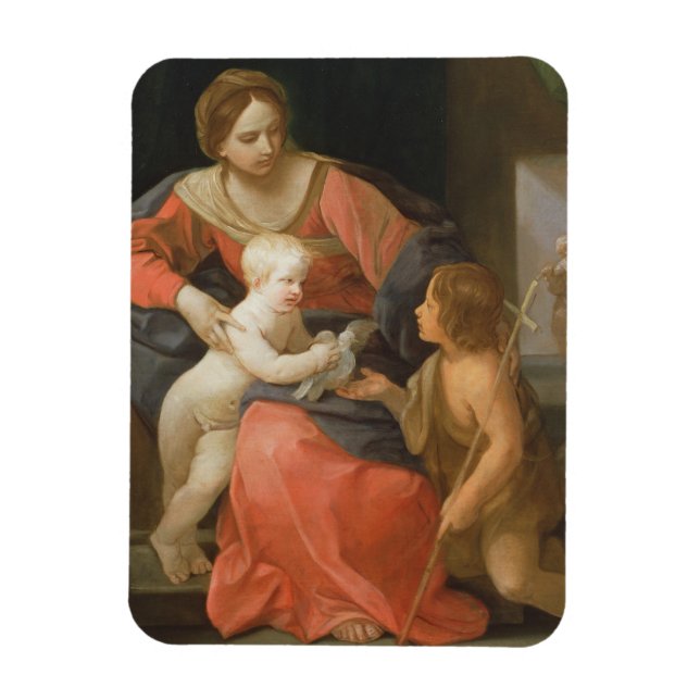 Madonna und Kind mit Heiligem Johannes vom Taufe Magnet (Vertikal)