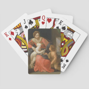 Madonna und Kind mit Heiligem Johannes vom Taufe Spielkarten