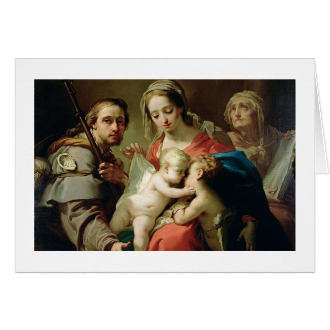 Madonna und Kind mit Heiligen John, Anna und Rocco (Vorderseite (Horizontal))