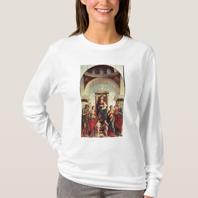 Madonna und Kind mit Heiligen T-Shirt (Vorderseite)