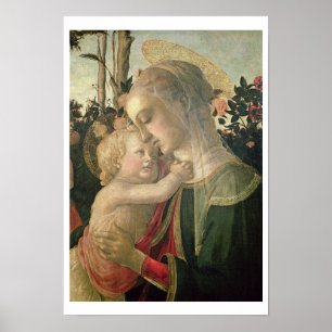 Madonna und Kind mit Johannes der Baptist, detai Poster